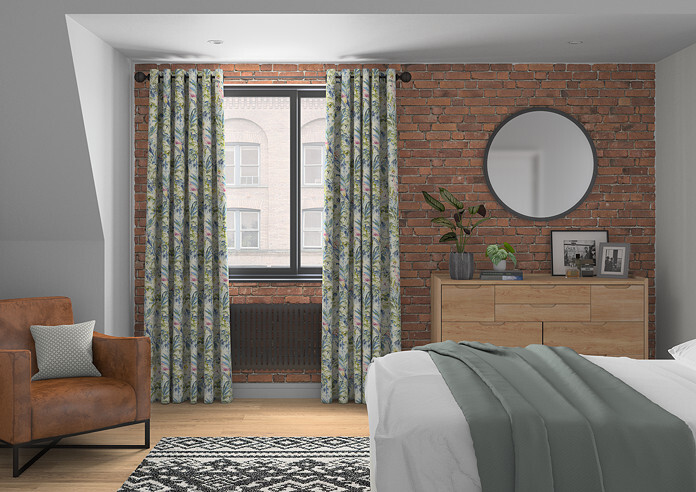 Paradise, Saxon Blue - Made to Measure Curtains - Image 5